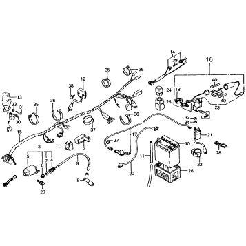 WIRE HARNESS + RECTIFIER