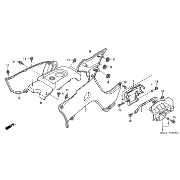 BODY COVER (TRX500FA'01-'04/FGA'04)