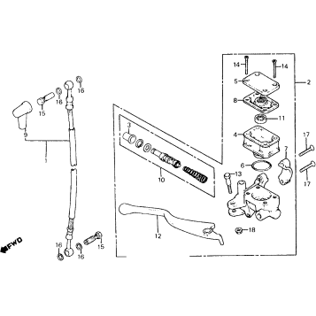 FRONT BRAKE MASTER CYLINDER