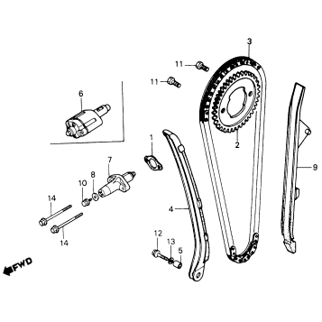 CAM CHAIN + TENSIONER