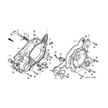 REAR CRANKCASE COVER