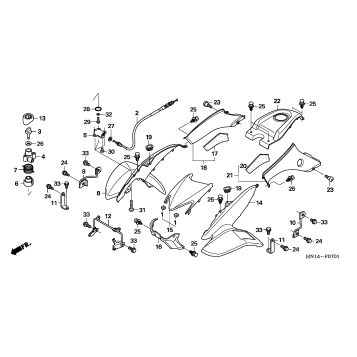 FRONT FENDER + REVERSE ASSIST ('05-'06)