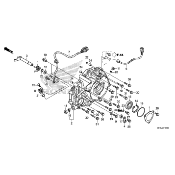 REAR CRANKCASE COVER
