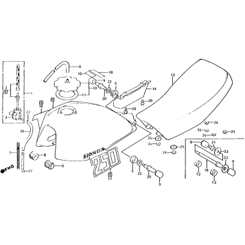 FUEL TANK + SEAT 81-82