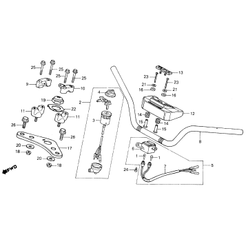 HANDLEBAR + TOP BRIDGE