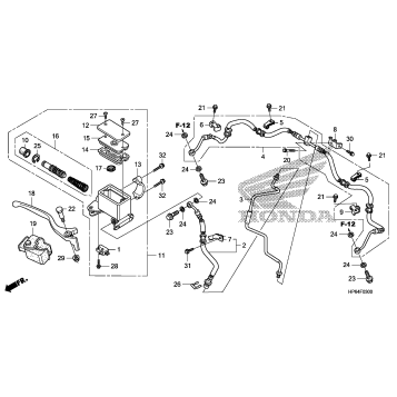 FRONT BRAKE MASTER       CYLINDER