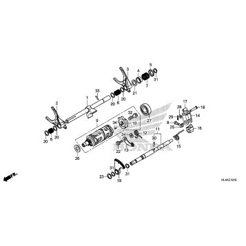 GEARSHIFT FORK (SUB      TRANSMISSION)
