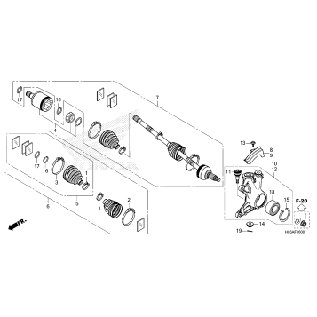 FRONT KNUCKLE@DRIVESHAFT