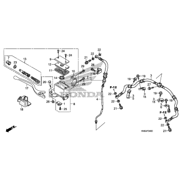 FRONT BRAKE MASTER       CYLINDER