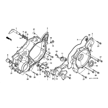 CRANKCASE COVER (RR.)