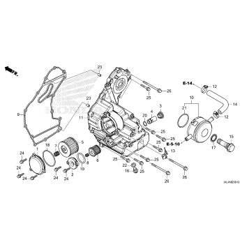 OIL COOLER@OIL TANK COVER
