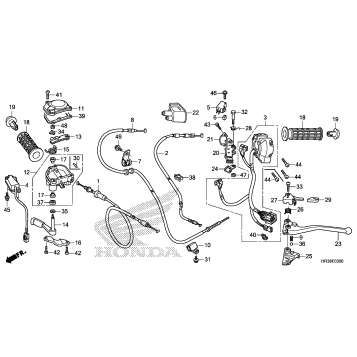 SWITCH@CABLE@HANDLE LEVER