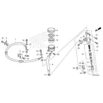 REAR BRAKE MASTER        CYLINDER