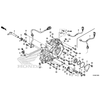 REAR CRANKCASE COVER