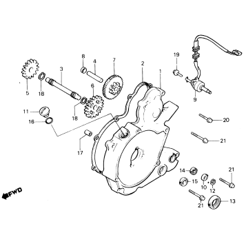 LEFT CRANKCASE COVER