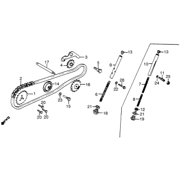 CAM CHAIN + TENSIONER