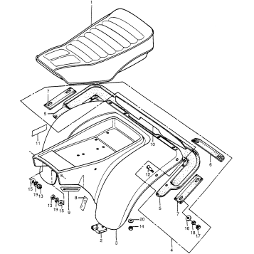 SEAT + FRAME COVER K2