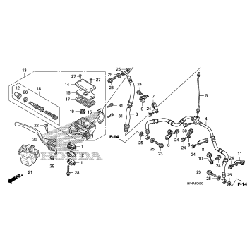 FRONT BRAKE MASTER CYLINDER