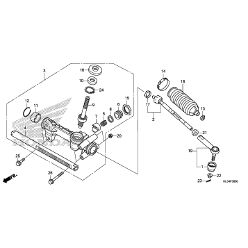 STEERING GEAR BOX@TIE ROD