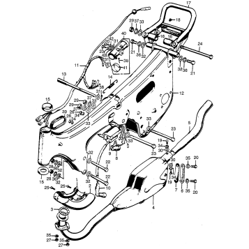 FRAME + MUFFLER K-K1
