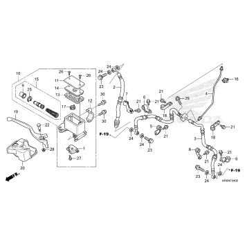 FRONT BRAKE MASTER       CYLINDER