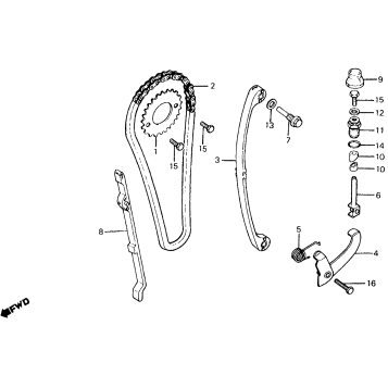 CAM CHAIN + TENSIONER