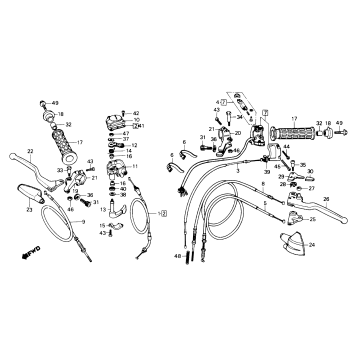 SWITCH + HANDLE LEVER + CABLE