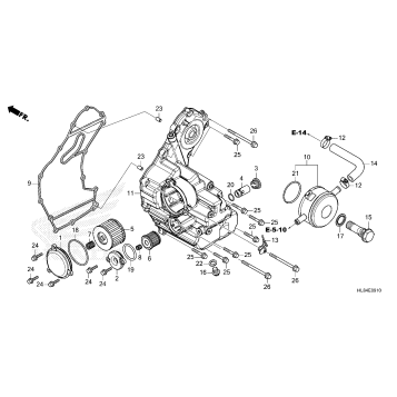 OIL COOLER@OIL TANK COVER