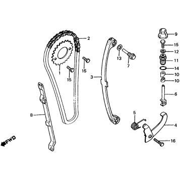 CAM CHAIN + TENSIONER