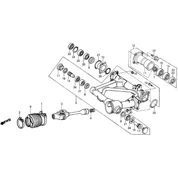 SWINGARM + PROPELLER SHAFT 85