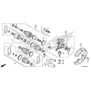 FRONT KNUCKLE@FRONT DRIVE SHAFT