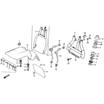 FRONT FORK + FRONT FENDER