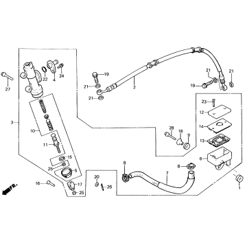 REAR BRAKE MASTER CYLINDER
