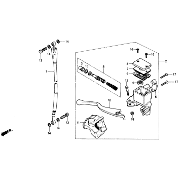 FRONT BRAKE MASTER CYLINDER