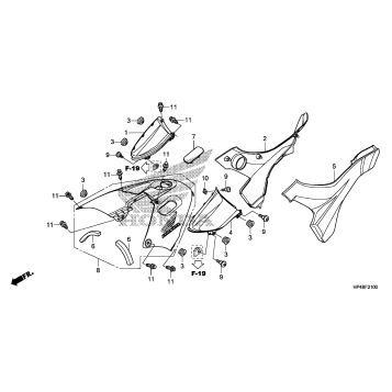 SIDE COVER + TANK COVER