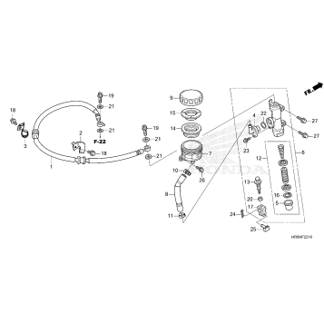 REAR BRAKE MASTER        CYLINDER