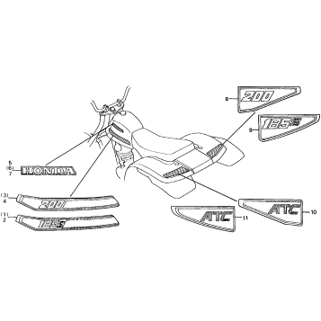 185S/200STRIPE + EMBLEM 81-82