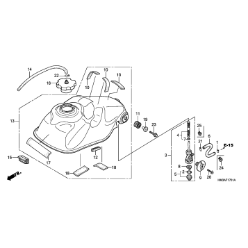 FUEL TANK (TRX300EX'07-)