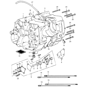 CRANKCASE + OIL PUMP