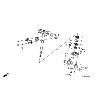 STEERING SHAFT (TRX500FE/FM)