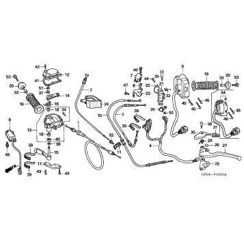 HANDLE LEVERS + SWITCHES + CABLES
