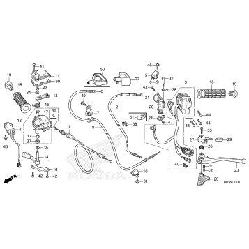 HANDLE LEVER@SWITCH@CABLE