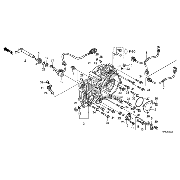 REAR CRANKCASE COVER