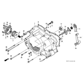 CRANKCASE COVER (FR.)