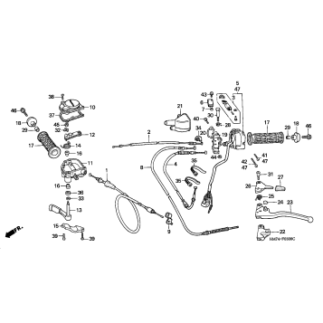 HANDLE LEVERS + SWITCHES + CABLES