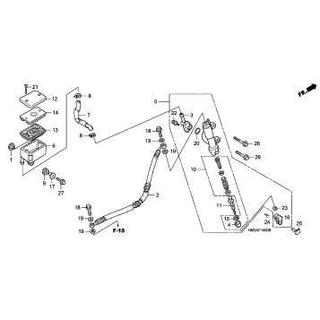 REAR BRAKE MASTER CYLINDER