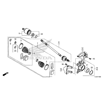 FRONT KNUCKLE@DRIVESHAFT