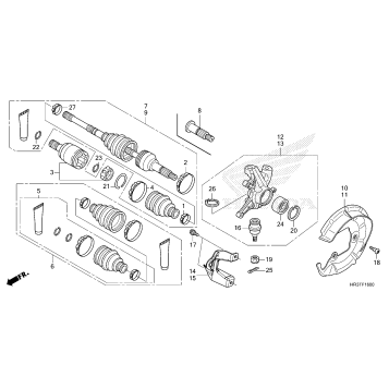 FRONT KNUCKLE@DRIVESHAFT