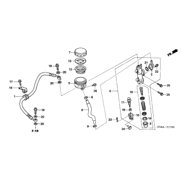 REAR BRAKE MASTER CYLINDER