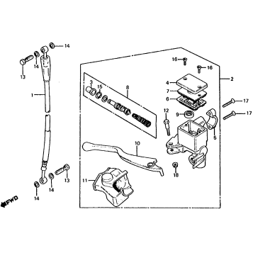 FRONT BRAKE MASTER CYL.